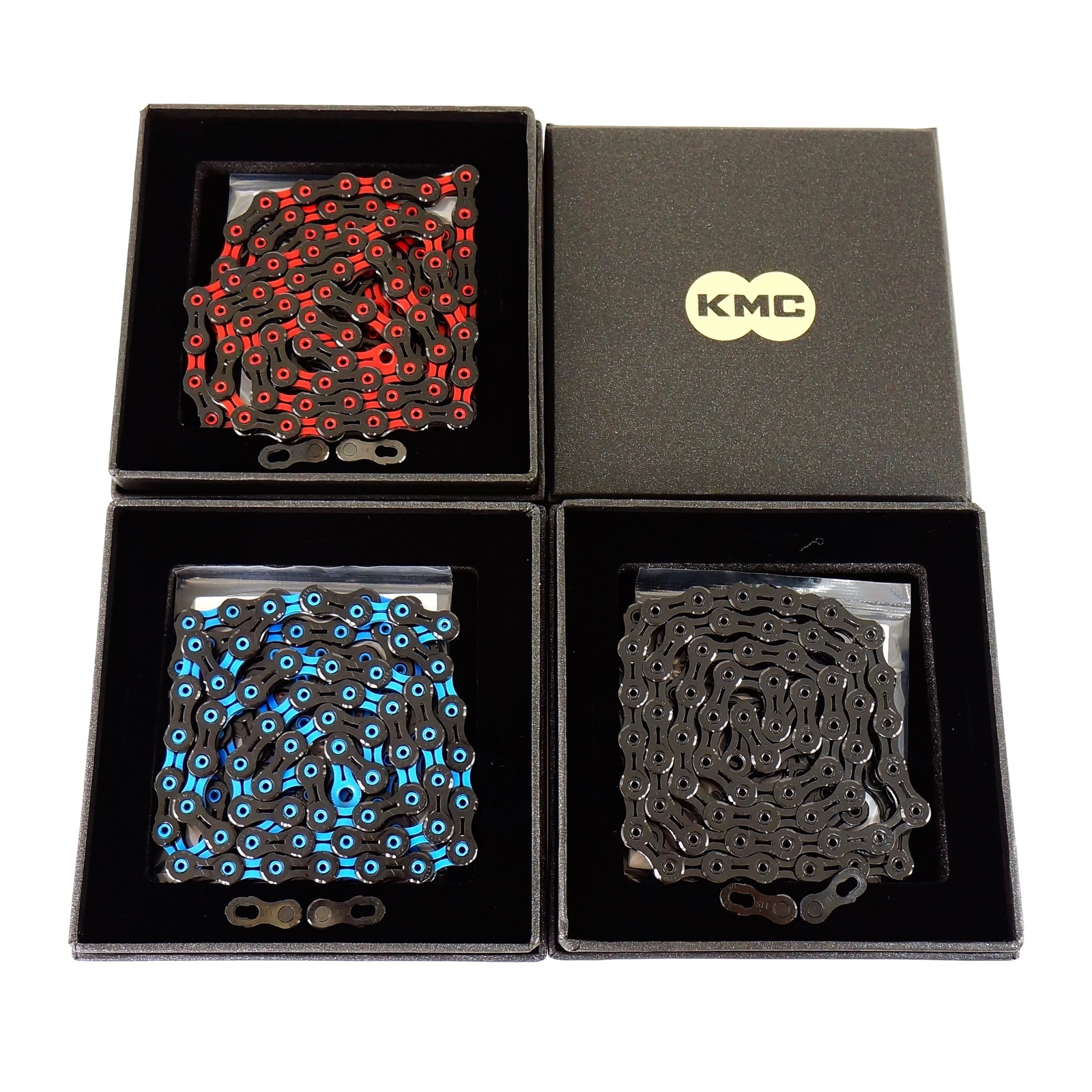 KMC X11SL DLC 11-speed Road MTB Bike Chain 118Link Black-Red-Blue