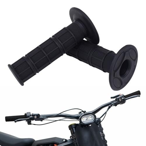 Dirt Bike Handlebar Grips 7/8″ Rubber Handle Grip Universal for Sur Ron black