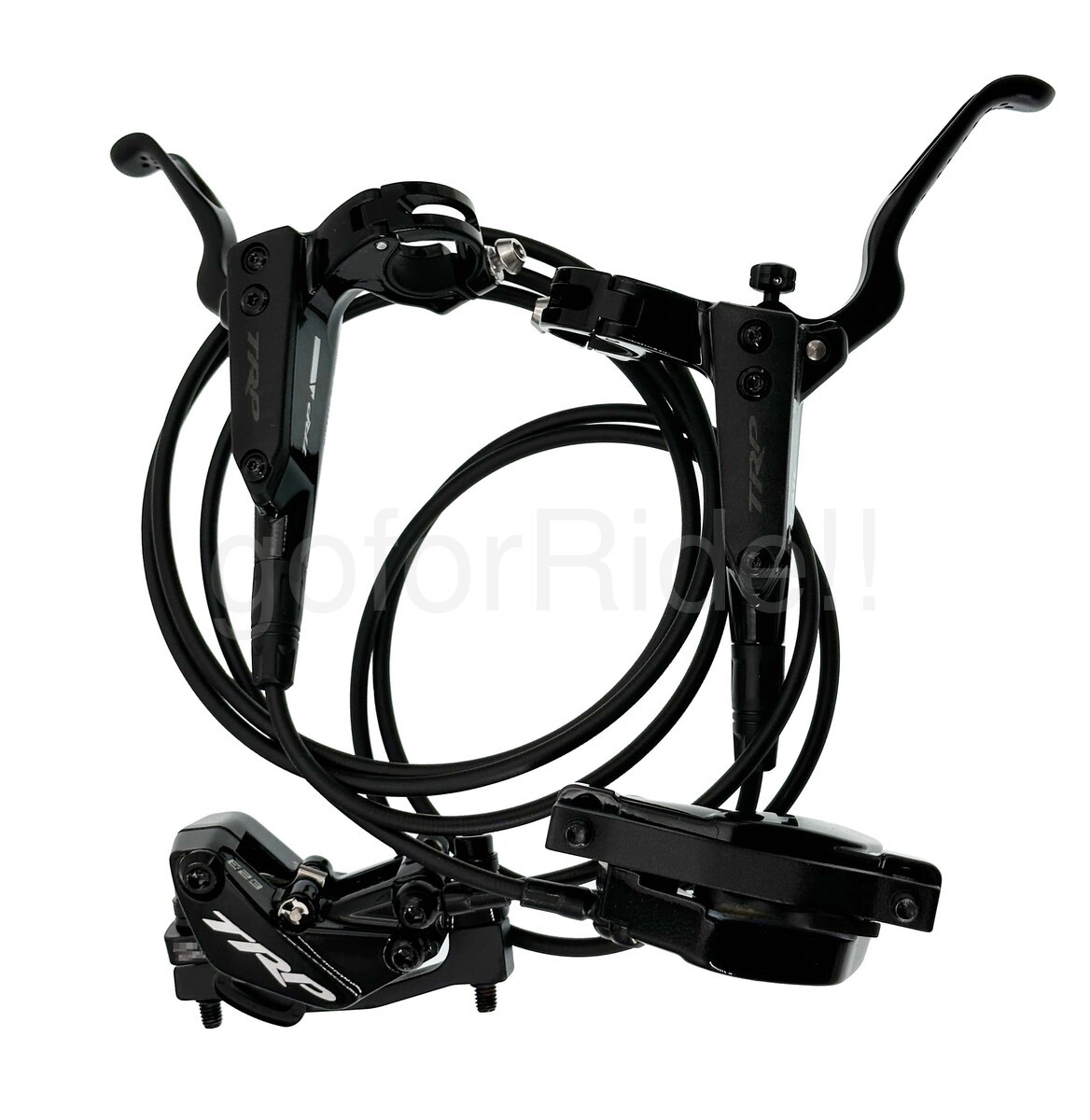 TRP Trail EVO HD-M843 Disc Brake Set Black 180mm Rotors MTB E-Bike