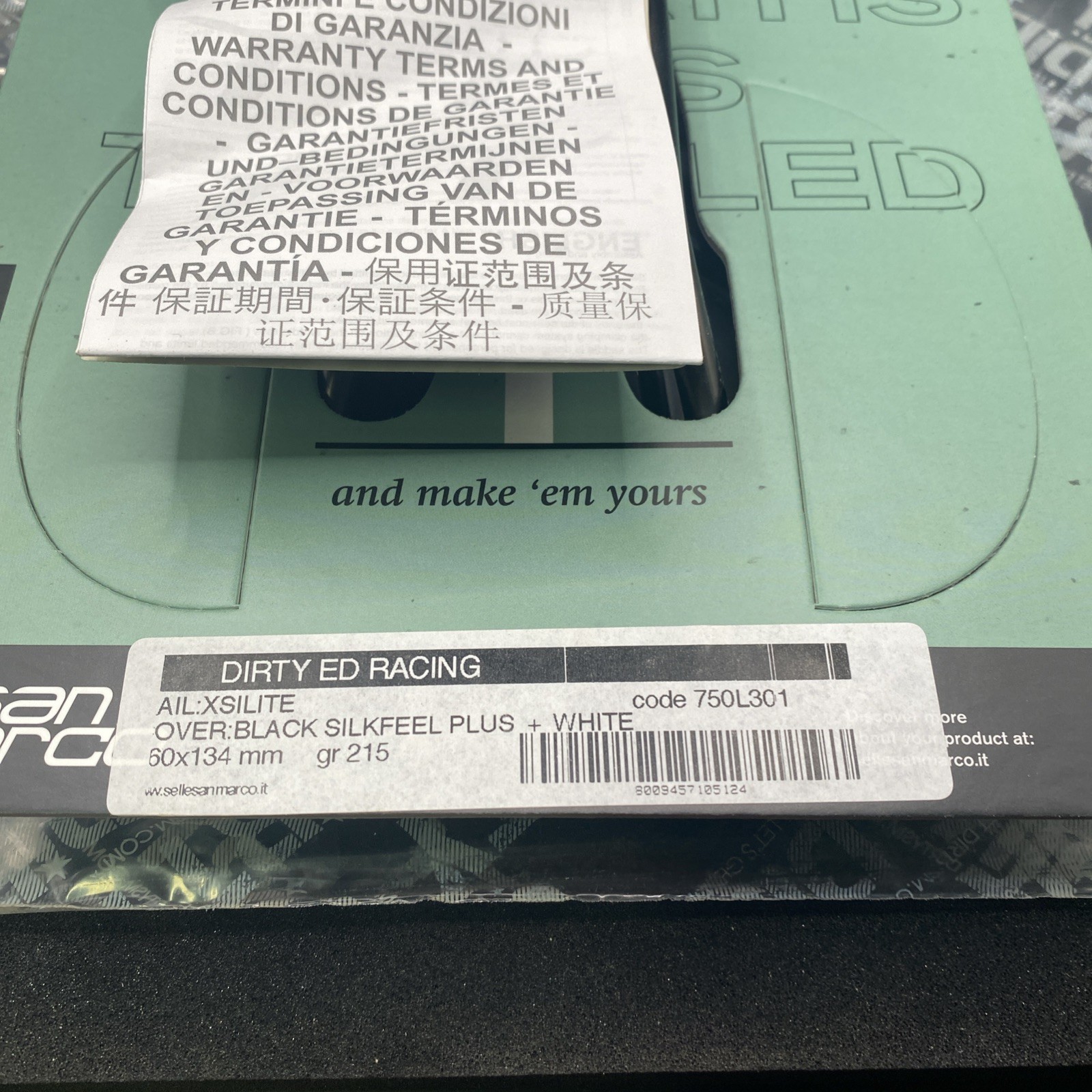 Selle San Marco Dirty Ed Cycling Saddle Seat 260x134mm (s5)