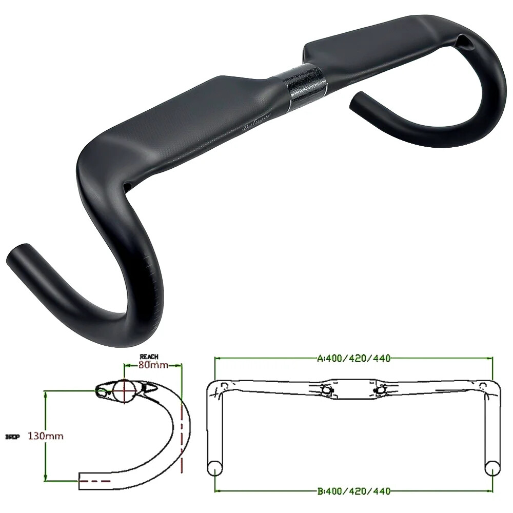 Full Carbon Fiber Bicycle Handlebar Road Bike Racing Bend Handlebar UD Matt
