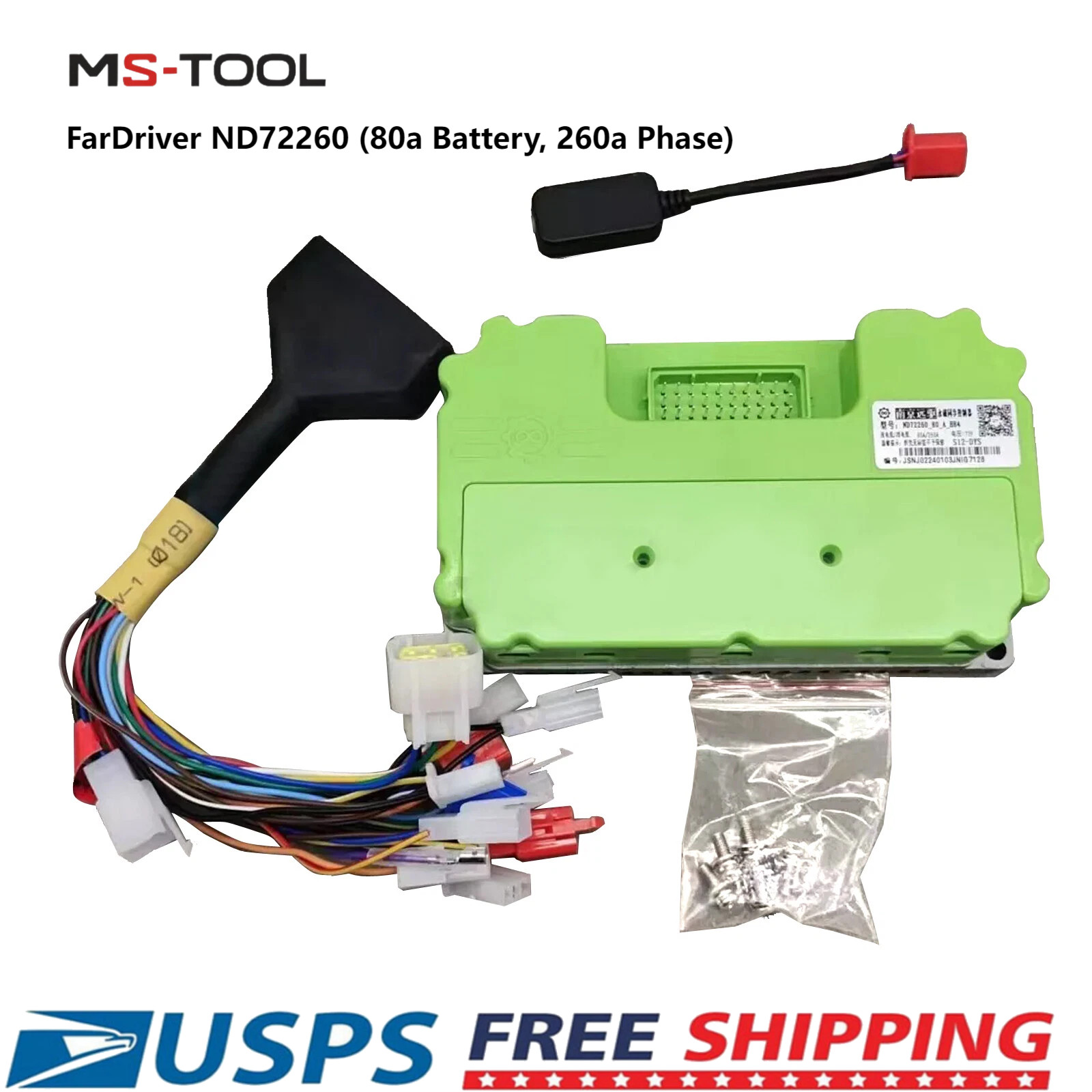 FarDriver ND72260 (80a Battery, 260a Phase) 48-72V Bluetooth Module US STOCK