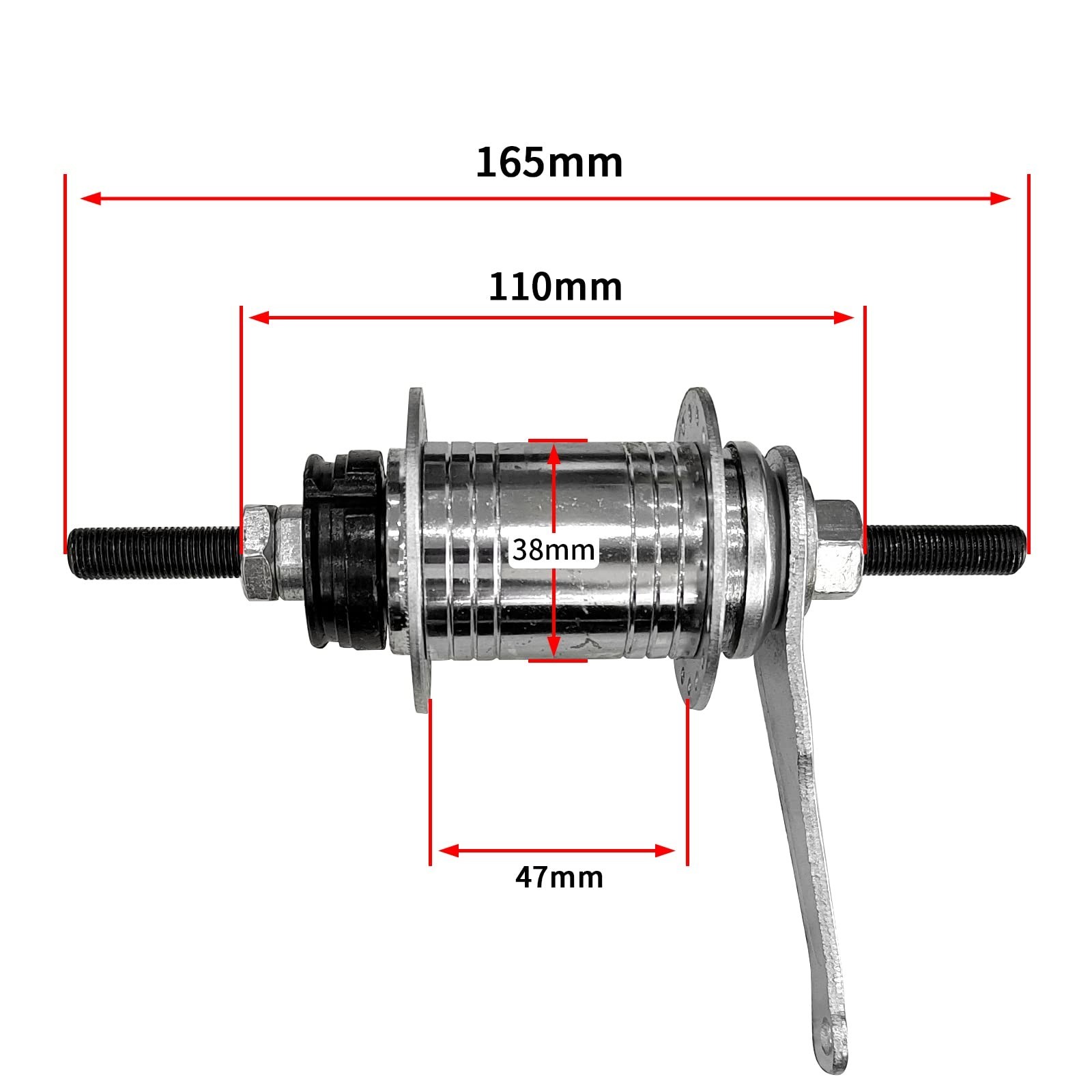 Coaster Brake Hub for Bicycle – Rear Bike Brake Hub, Easy Installation, Durable