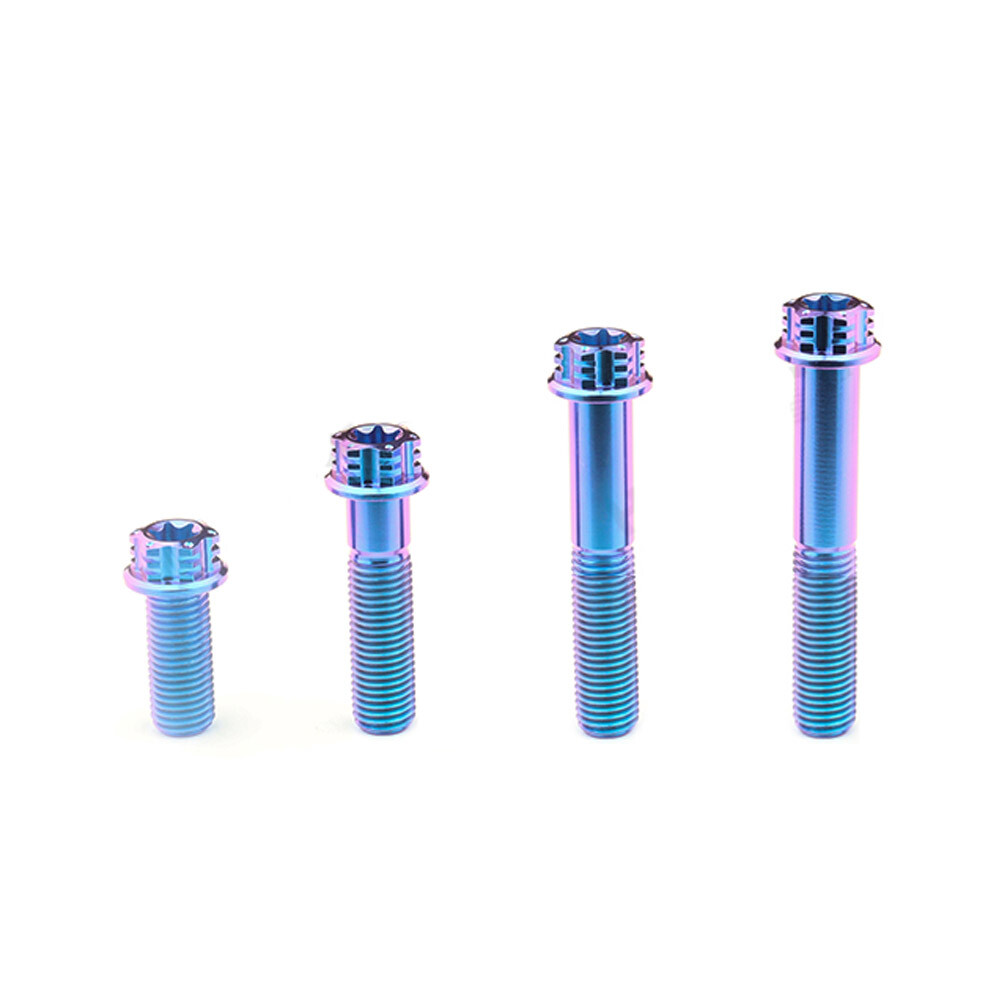 Titanium Alloy Screws M10x20/25/40/55/60mm Pitch 1.25mm Flange Scoket ti Bolts