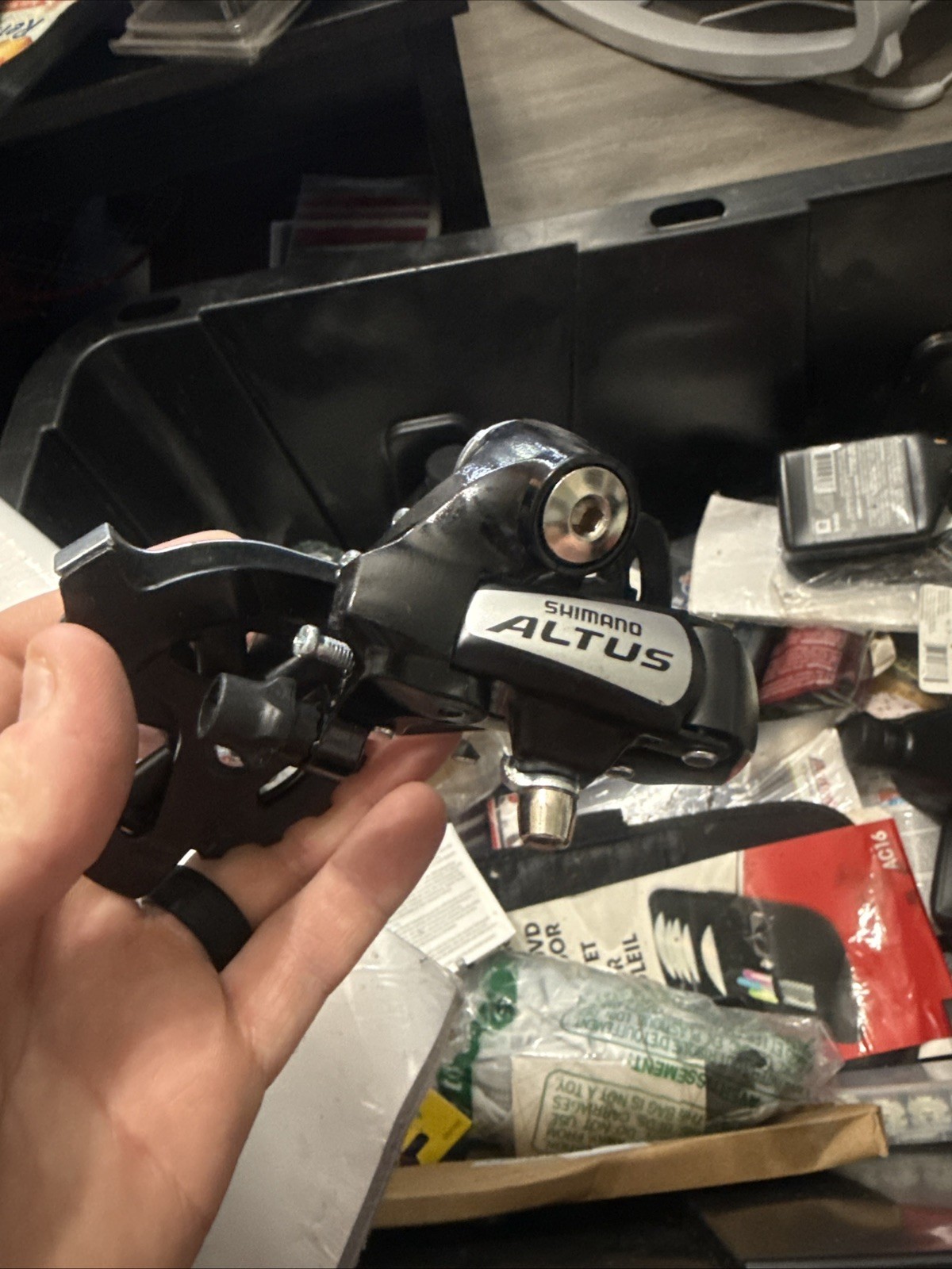 Shimano Altus Front/Rear Derailleurs 8 speed rear. Double front. Lightly used.