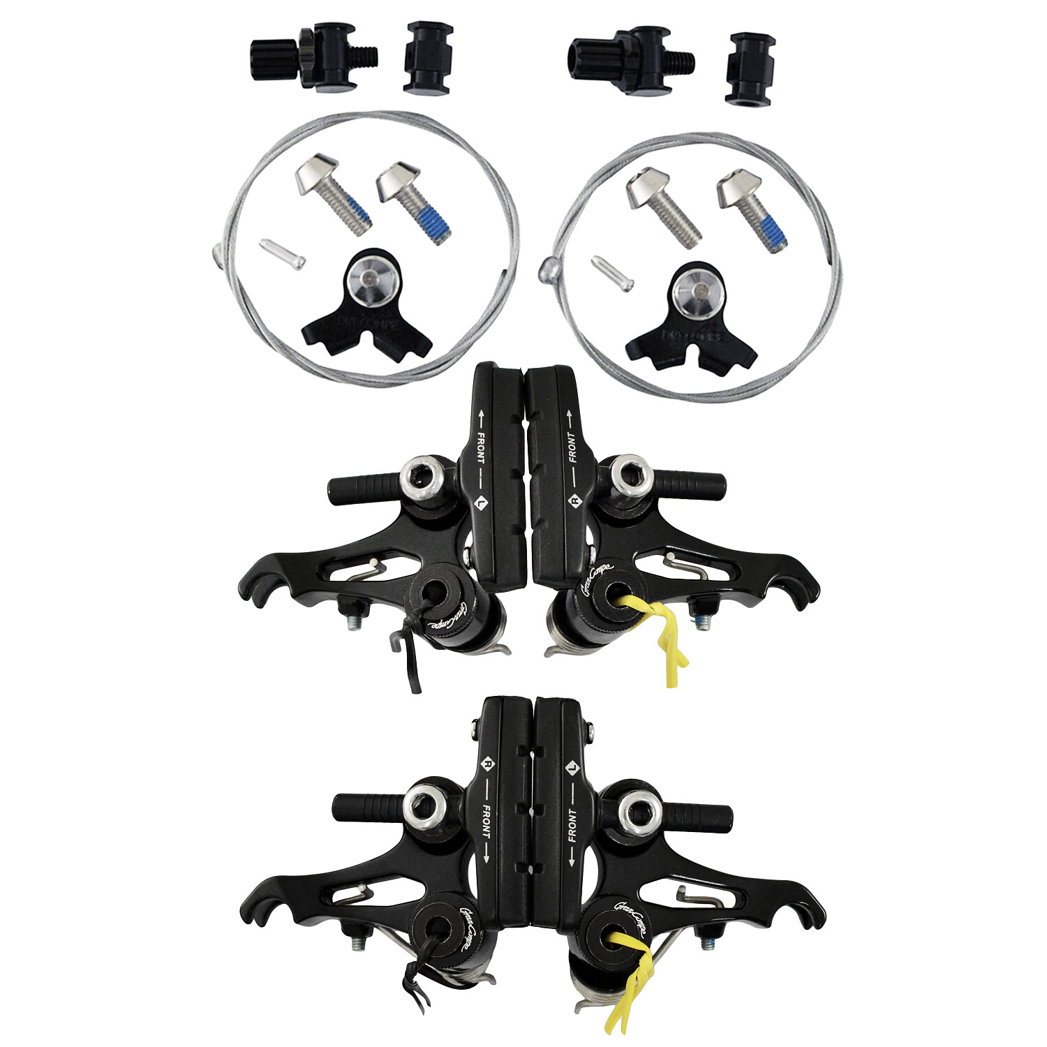 DIA-COMPE CR-X Cyclocross Cantilever Brake Set (Front & Rear) , Black