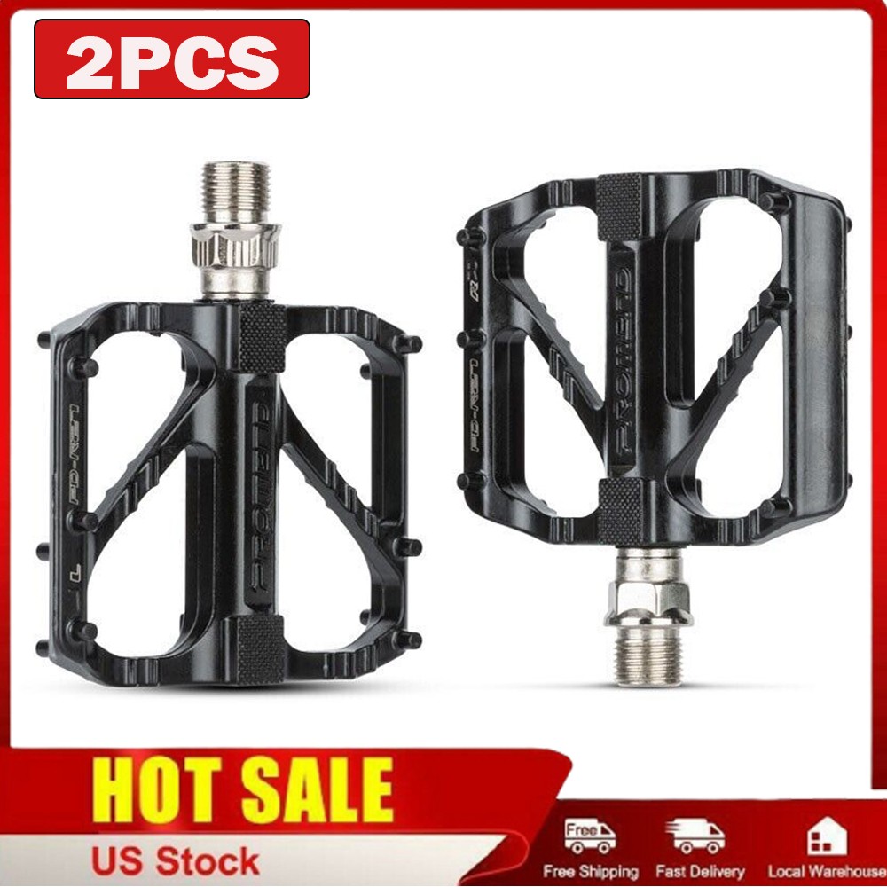 2PCS Mountain Bike Non-slip Pedals MTB Pedals Aluminum Road Bike Pedals 9/16»