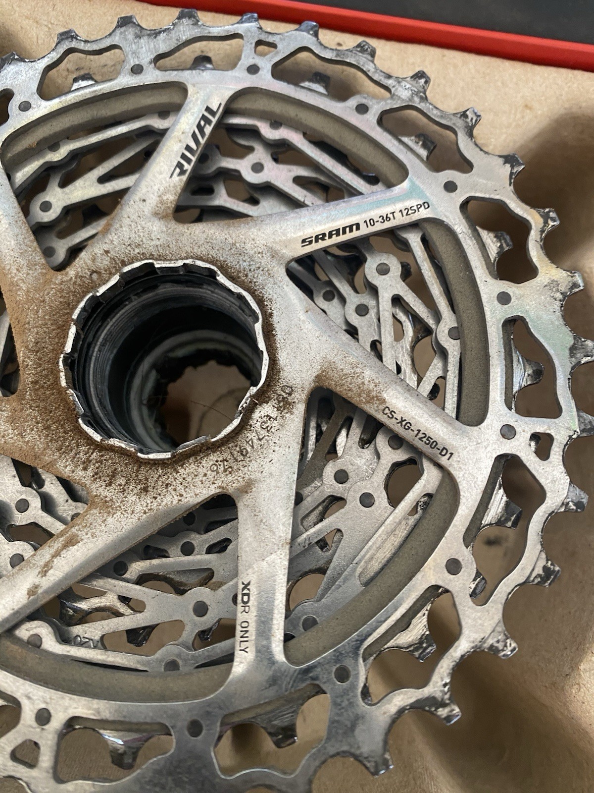 SRAM Rival AXS XG-1250 Cassette 12 Speed 10-36 XDR Driver *LOW MILES!*