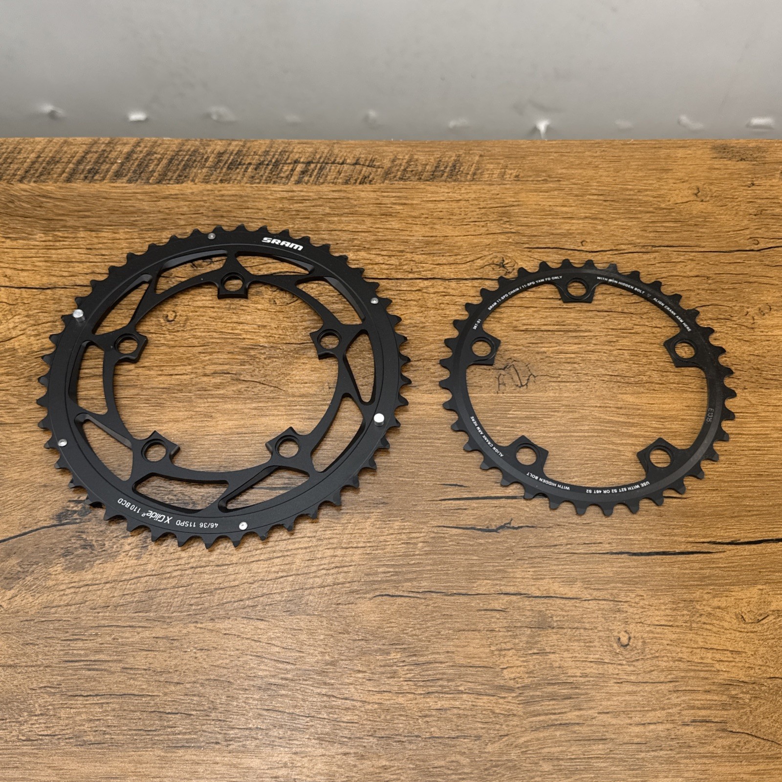 SRAM X-Glide 46t 36t Chainring Set for 110BCD Road Cyclocross 11 Speed NEW NOS