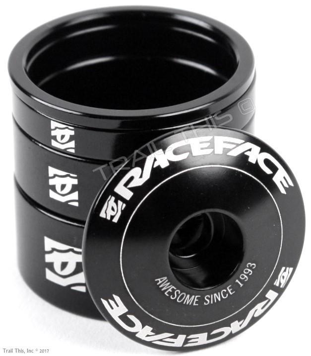 RaceFace 1-1/8″ Headset Spacers 2, 5, 10, 15mm Kit with Top Cap Alloy MTB Bike