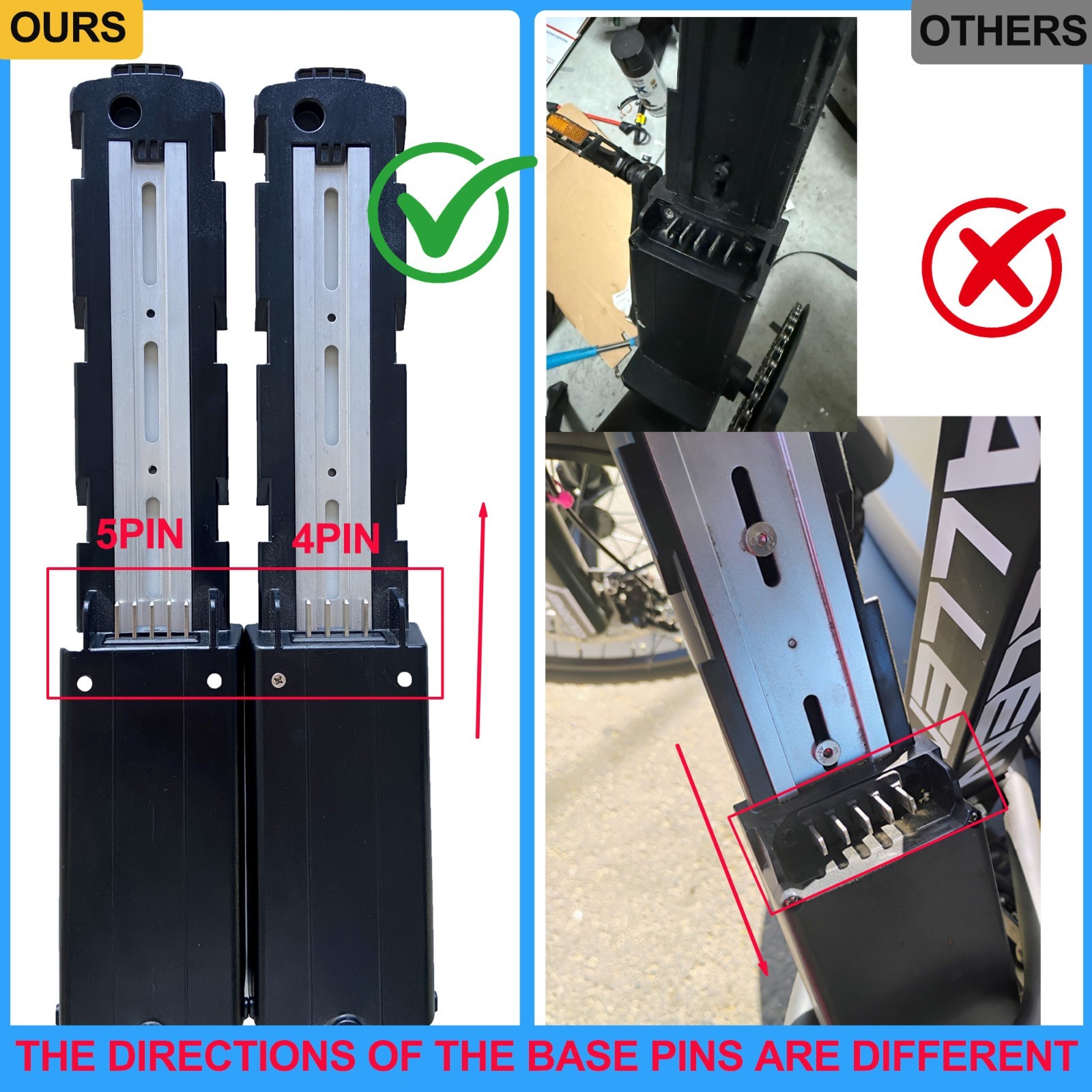 36V/48V/52V 10AH/15AH/20AH electric bicycle bike lithium battery 0-2000W Motors