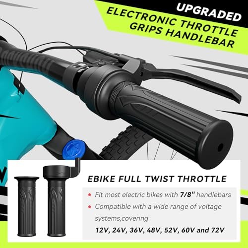 20X Full Twist Throttle 12V-72V Ebike Throttle, E-Bike Throttle for Electric