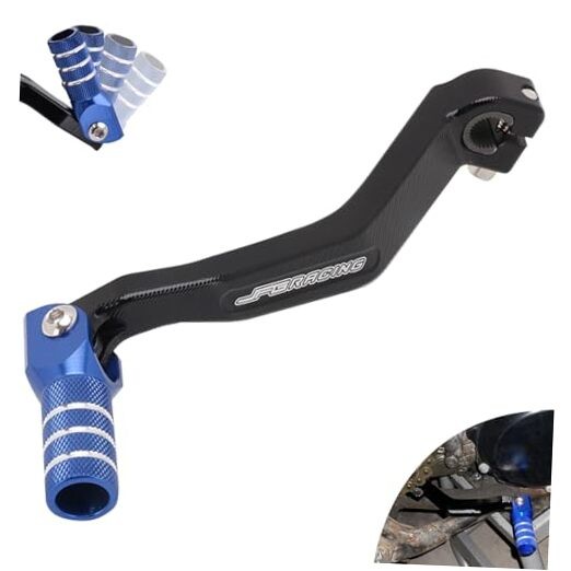 Dirt Bike Shifter,CNC Foldable Motorcycle Gear Shift Lever for YZ85 02 Blue