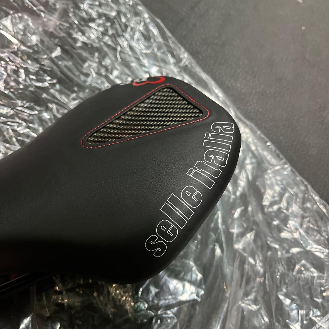 DE ROSA Carbon Panel Saddle Lightweight Black Synthetic Leather New