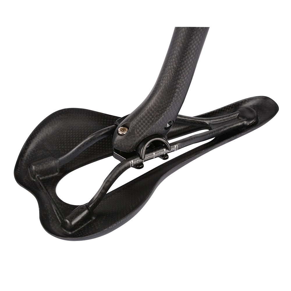 Bicycle Saddle Carbon EVA Leather Hollow Mountain Road Bike Seat 125g 270*143mm