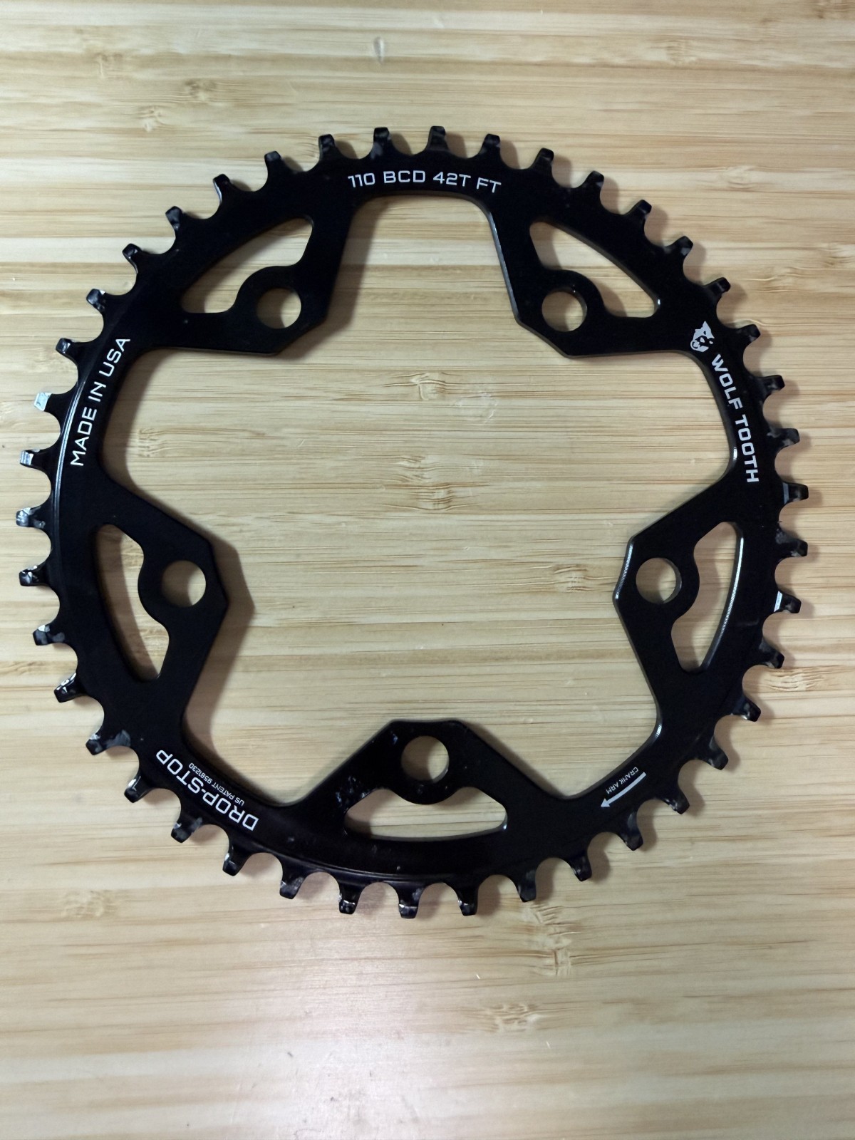 Wolf Tooth Drop-Stop 110 BCD 42T FT – Used 1x chainring