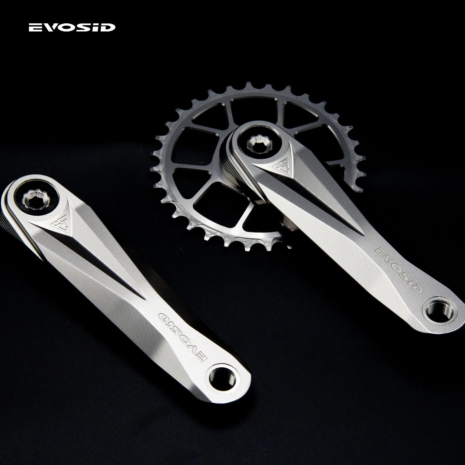 Mtb Crankset Hollow Integrated Crank 160mm 165mm 170mm Narrow Wide 32/34/36/38T