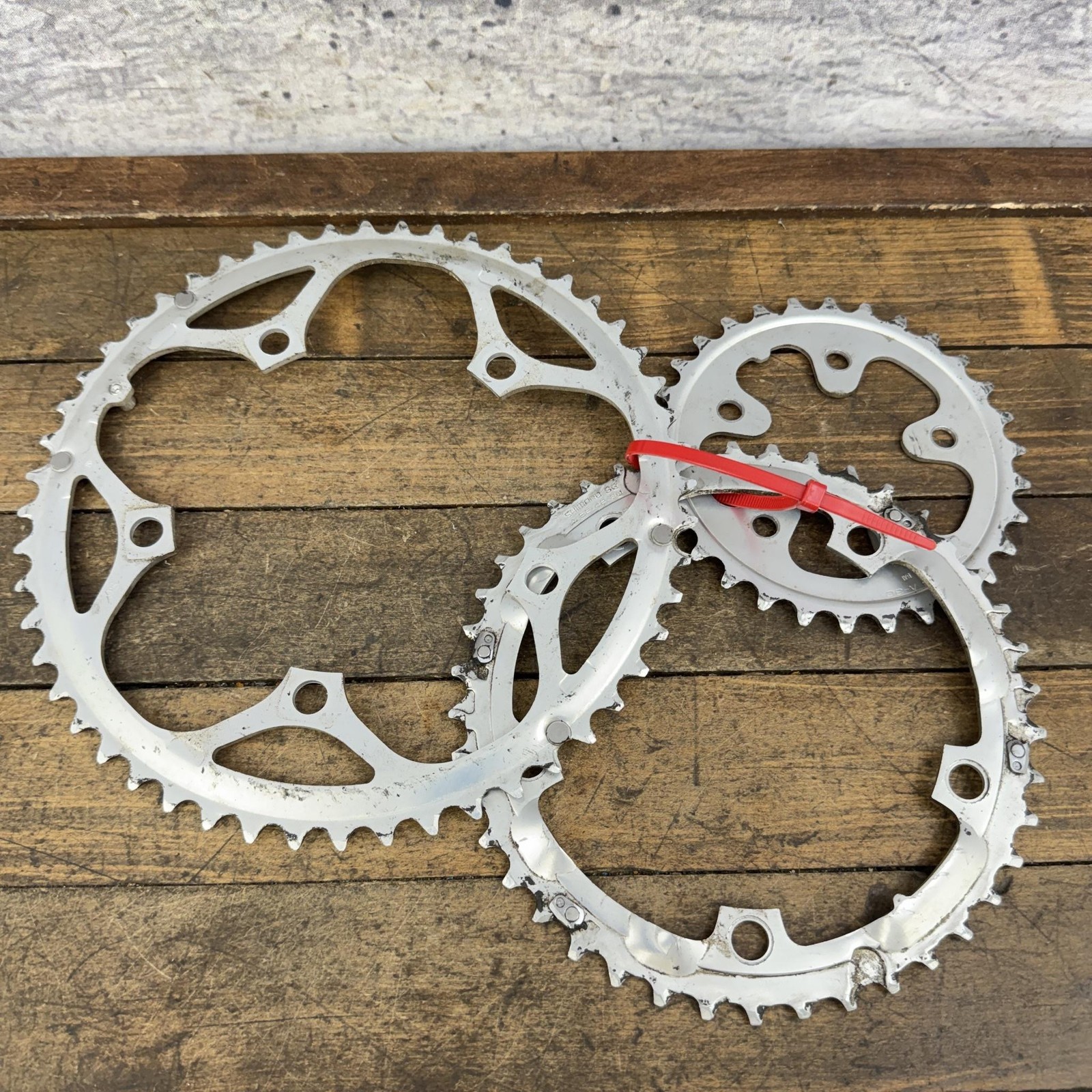 Vintage Shimano SG 52/42/30T Chainring Set 130 74 BCD 9 Speed Road Bike Aluminum