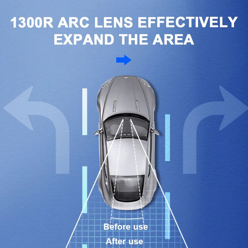 Car Mirror Interior Rear View Mirror Wide Angle Convex RearviewMirror Anti Glare
