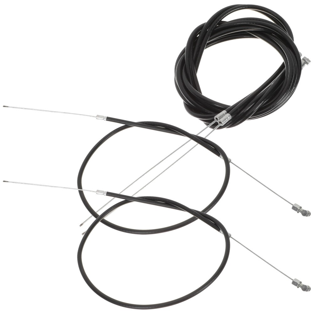 1 Set Reusable Bike Brake Cable Replacement Kit Black Stainless Steel PVC