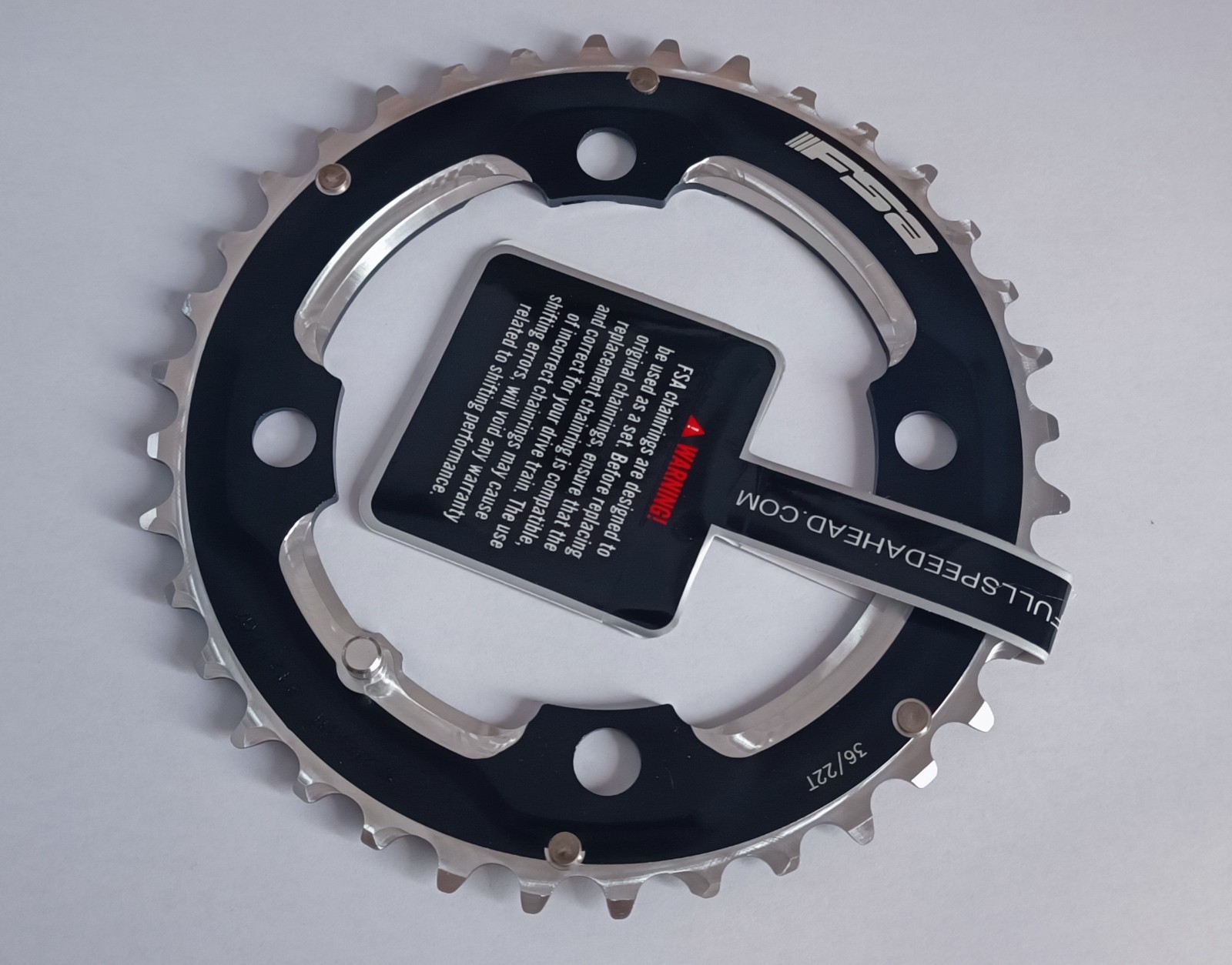 FSA chainring Pro MTB e-bike 36T 104 BCD alloy 4 holes bolts 104×36 black WB272B