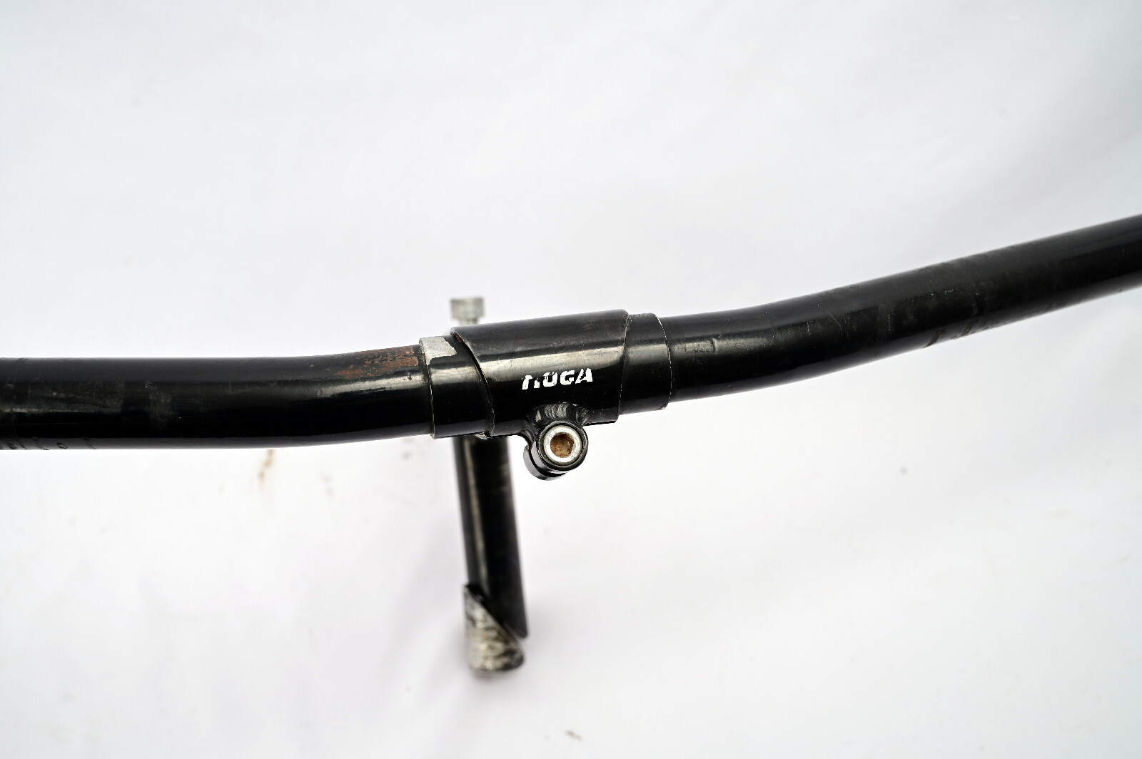 Vintage Tioga T Bone Handlebar Black Flat Bar Steel 25.4 x 570mm w/ 150mm Stem