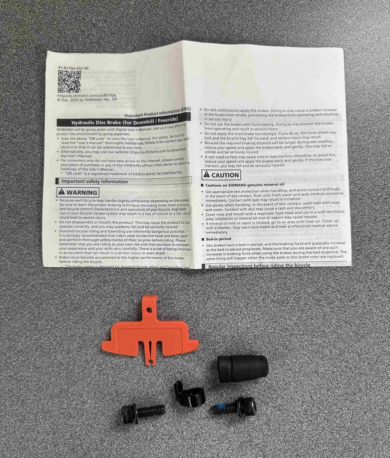 Shimano BL-M8100/BR-M8120 Deore XT Disc Brake Set – Left, 1000mm Hose *OE