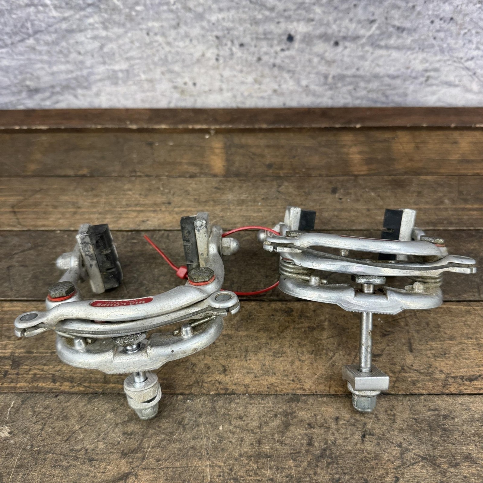 Vintage Dia Compe Center Pull Brake Caliper Set Long Drop Forged Japan