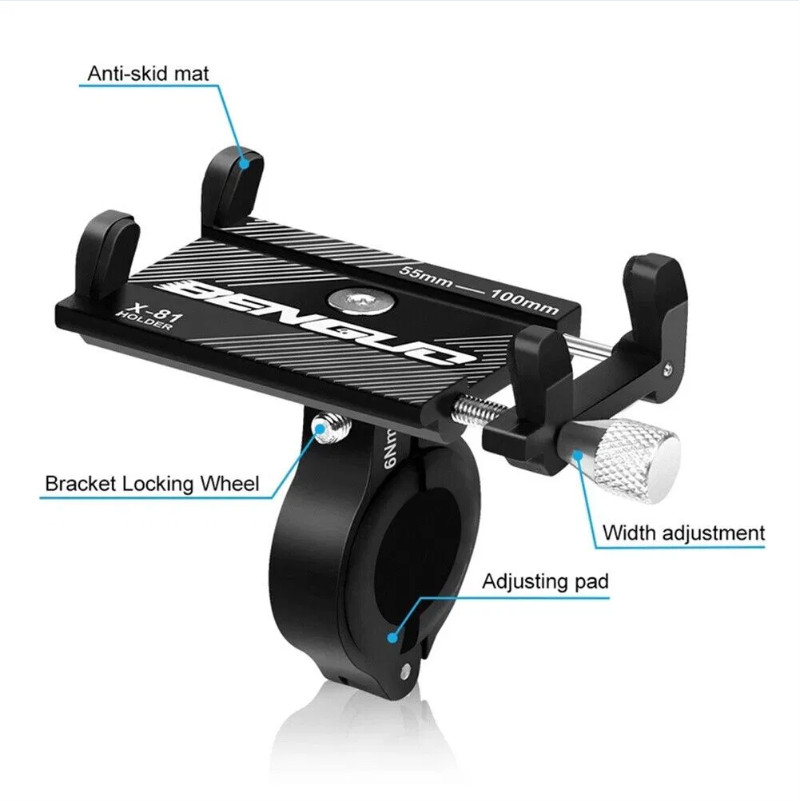 Aluminum Bicycle Phone Mount Holder for MTB Road Bike Fast Ship US Warehouse