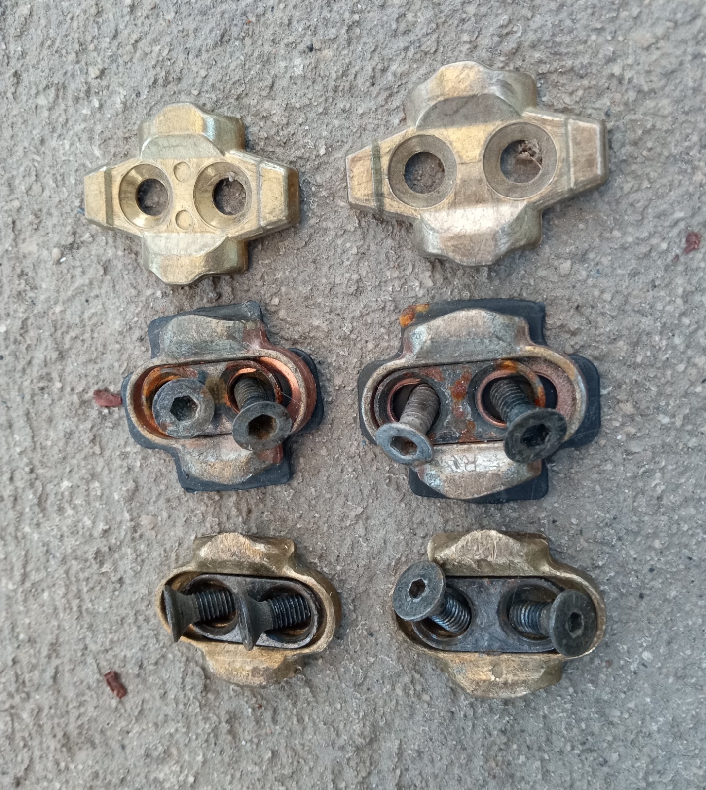 (3 pairs) Crank Brothers Genuine Premium Cleats+ Eggbeater Candy Mallet 6 deg