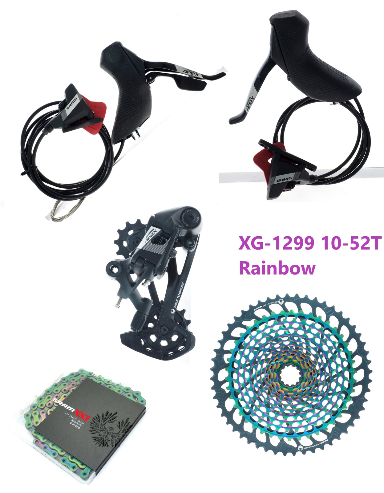 SRAM APEX 1×12 Eagle Mechanical Shifter/Rear Derailleur/CN/CS Groupset READ