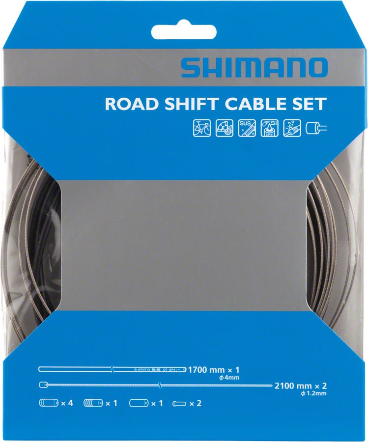 OT-SP41 Stainless – Shimano Road Stainless Derailleur Cable and Housing Set,