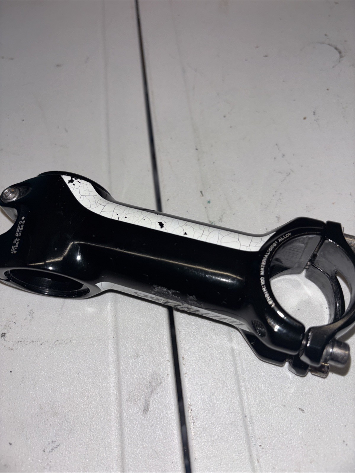 Specialized Stem 100mm  31.8 Black +16 -8 Shim 4 Bolt Faceplate Gloss Black