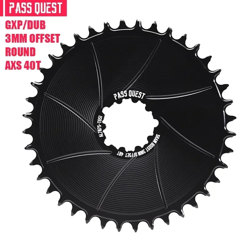 3mm Offest Narrow Wide Chainring for Direct Mount Crank Gravel Bike Chain 36-54T