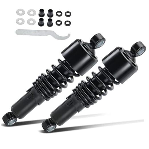 10.5″/267mm Lowering Slammer Rear Shock Suspension Kit for Harley 1980 Black