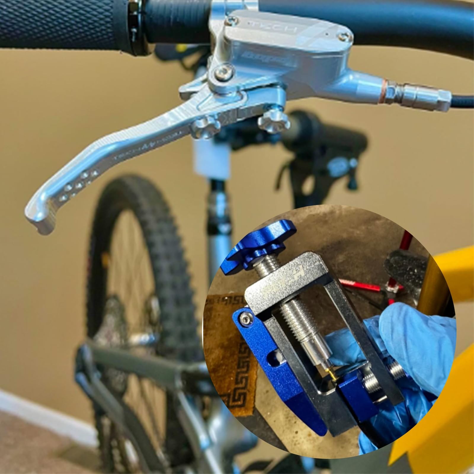 SYWAN Bike Hydraulic Brake Tool Kit, Hose Cutter 2 in Blue-1