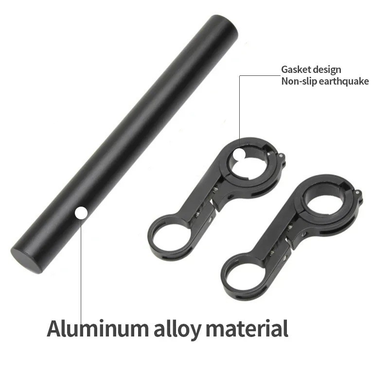 Bike Handlebar Extender Bicycle Bar Extension Mount Headlight GPS Holder Bracket