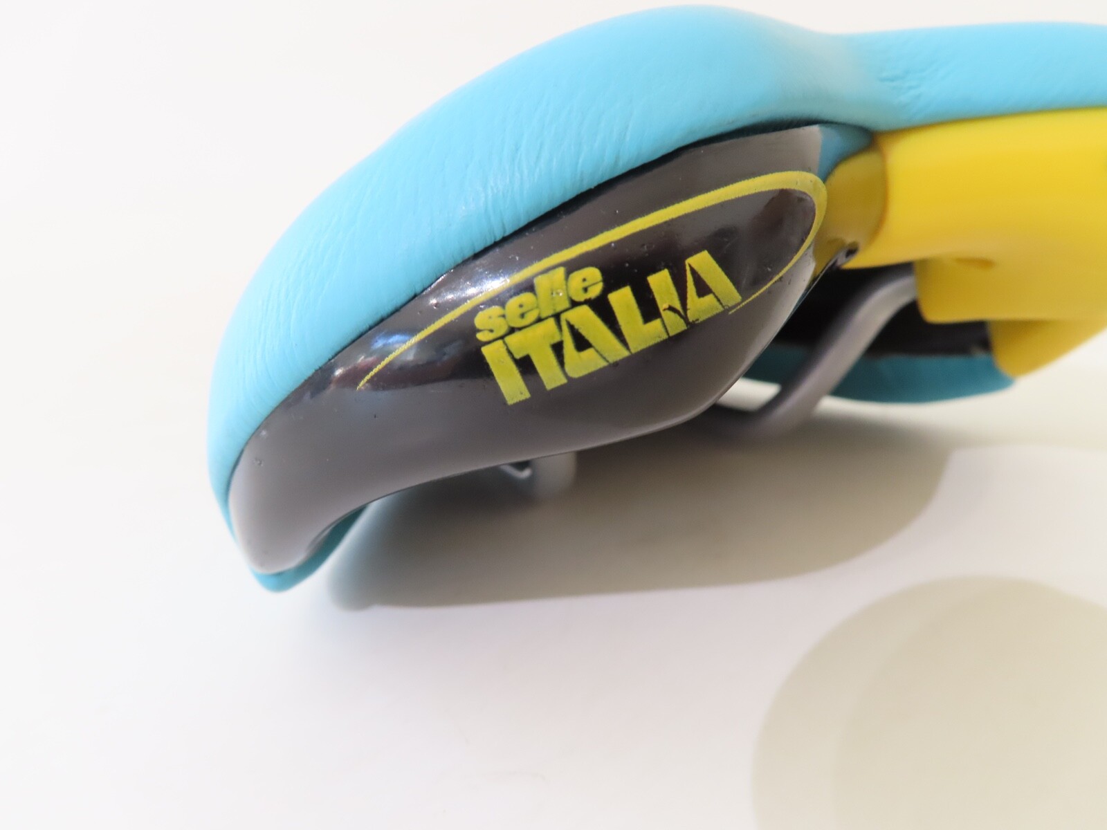 Selle Italia 1999 Eddy Merckx Turbo-matic 3 baby blue leather Mn-rail saddle