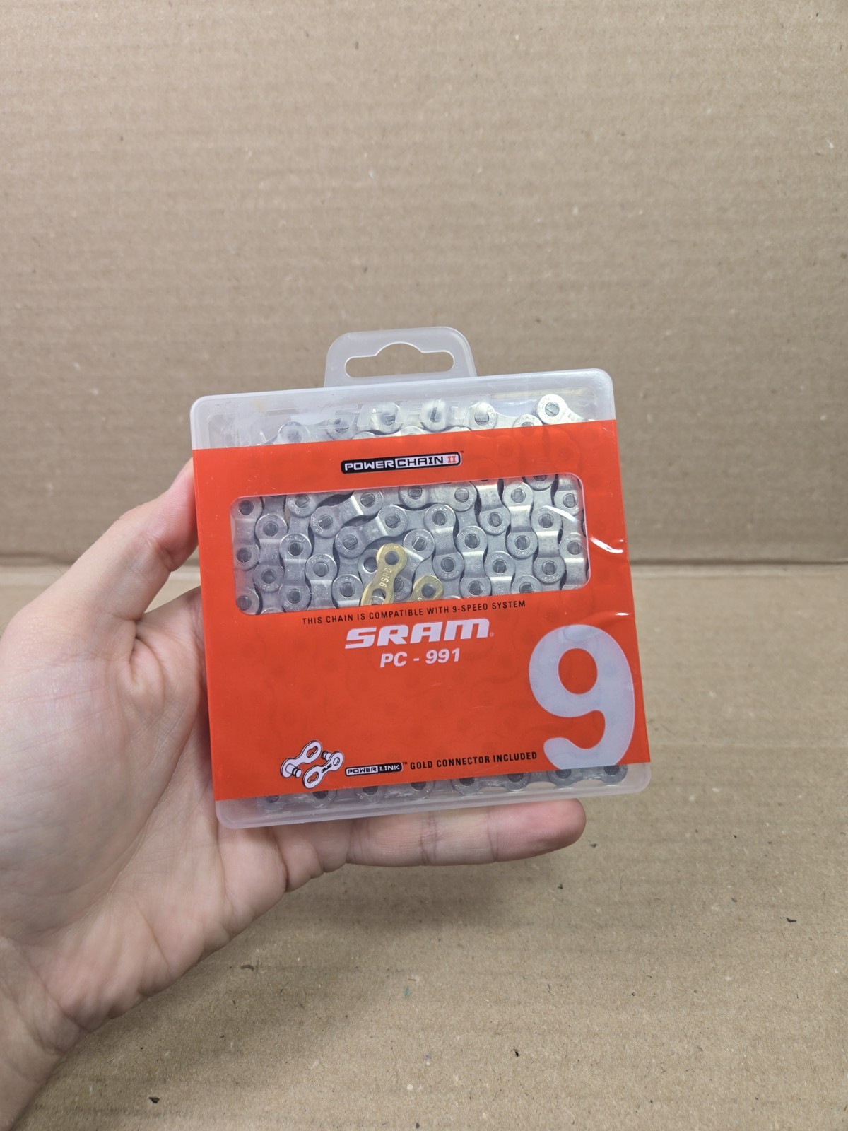 SRAM PC-991 Power Chain ii Step Riveting 1/2″x11/128″ 114 Links 297g Brand New