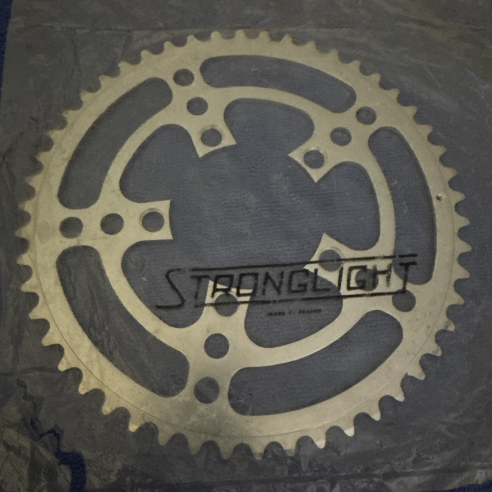 VNTG STRONGLIGHT ALY CHAINRING 86 BCD X 50T SIL FOR MODELS 80.99,100 NEW W/O PKG