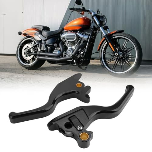 3 Finger 5.9″ Shorty Brake Clutch Levers Kit for 2015-2024 Harley Softail