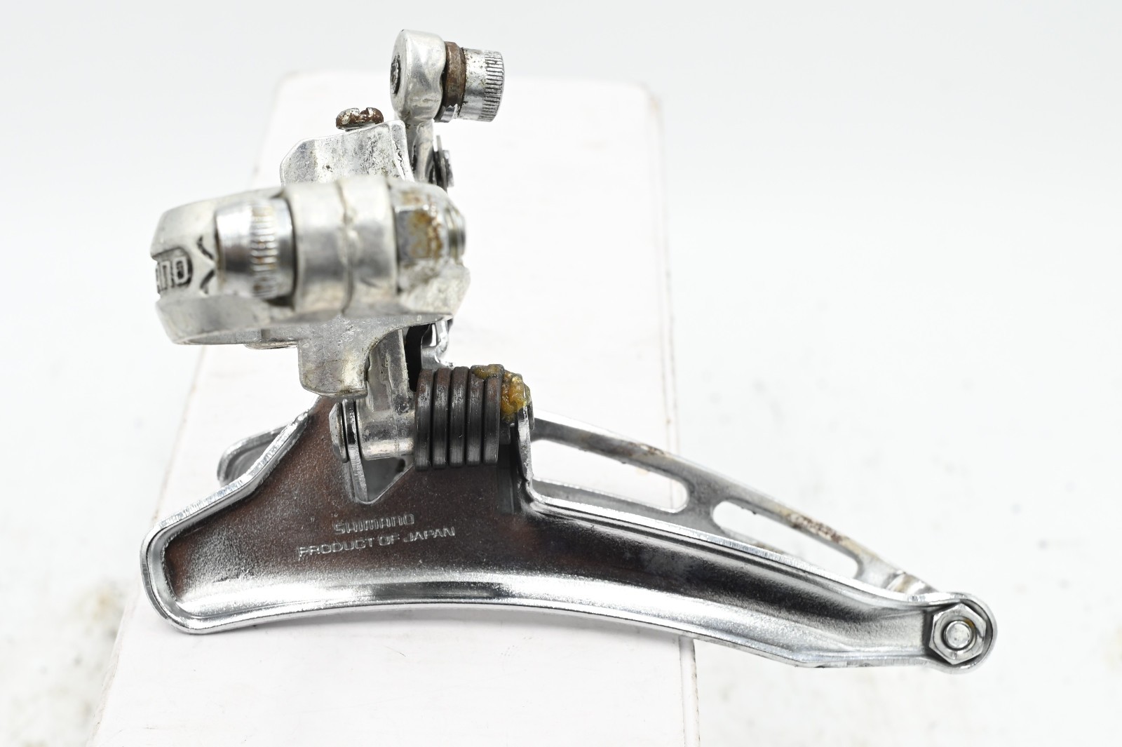 Vintage Shimano 600 Arabesque Front Derailleur 28.6 Clamp Double Bottom 70s