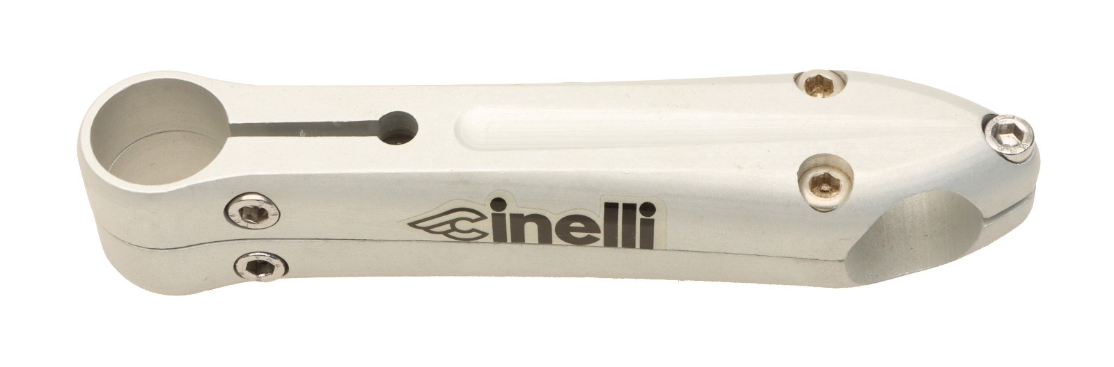 Cinelli 1″ Sesamo 25.4mm Ahead Stem 140mm Length 26.0mm Clamp Silver NEW NOS