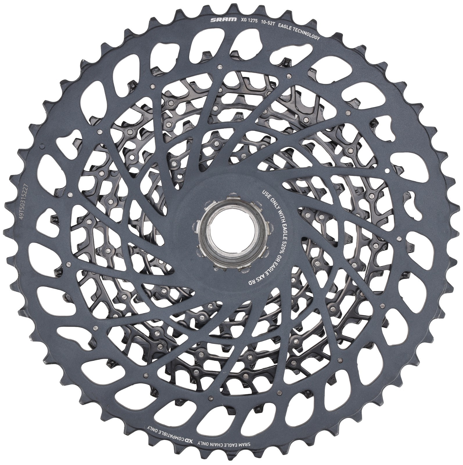 SRAM GX Eagle XG-1275 12 Speed Mountain Bike Cassette 10-52T SRAM XD 520% XG1275