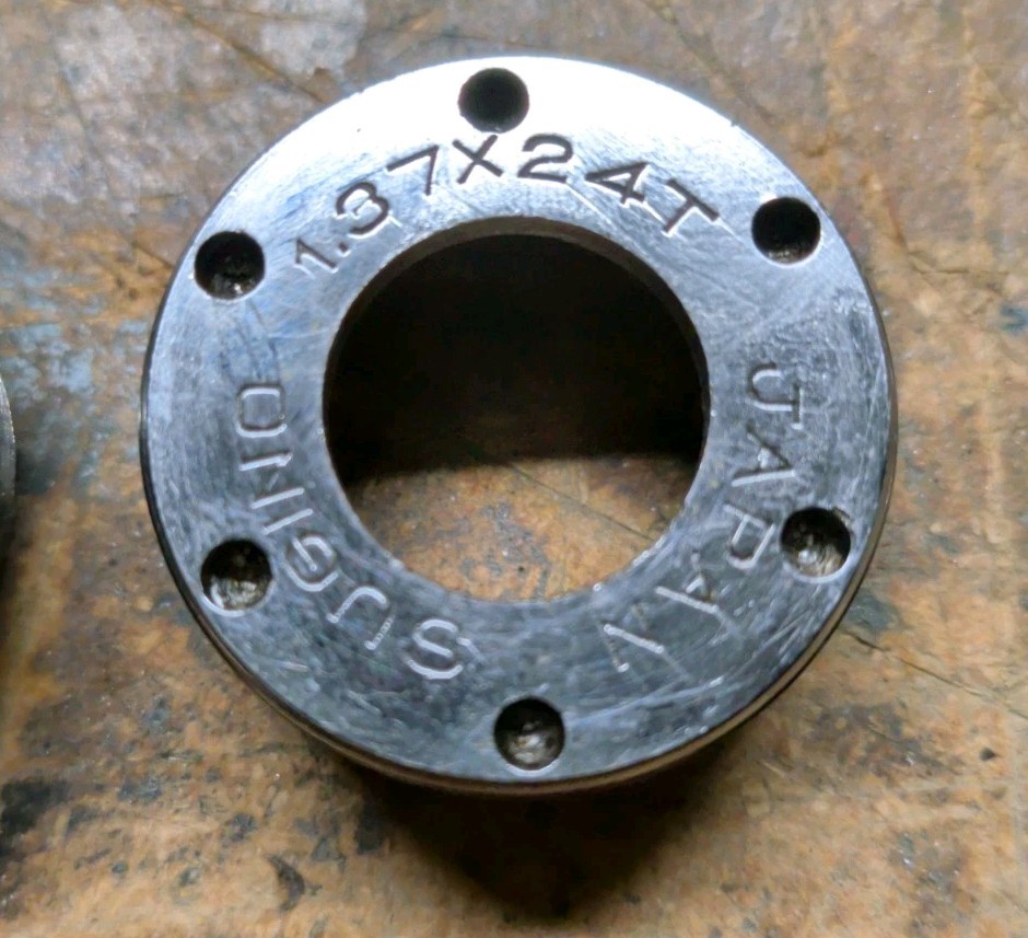 Sugino Bottom Bracket 1.37x24T, 150 mm spindle, Used For Parts SP3R Square Taper
