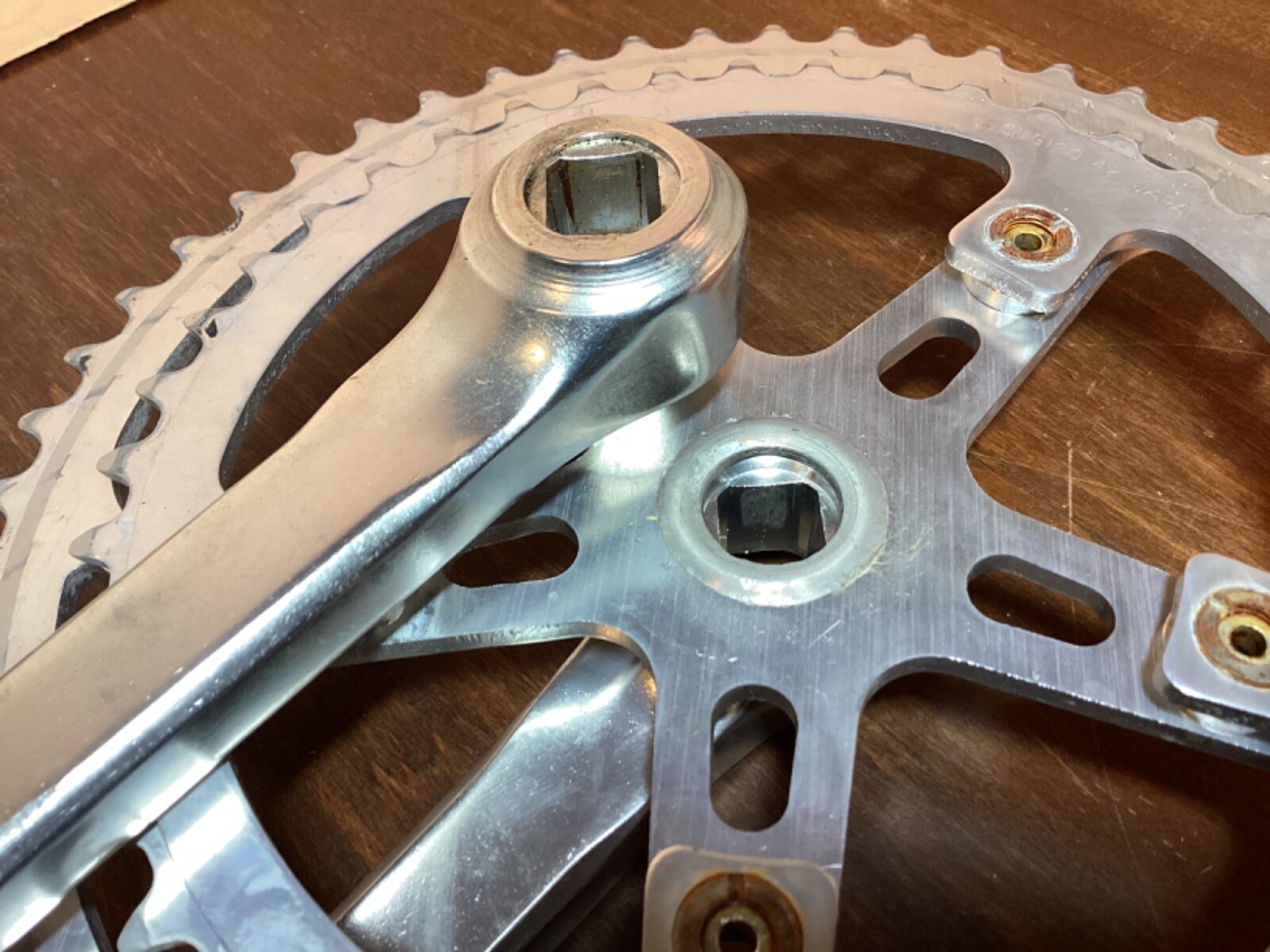 Sugino Fuji Crankset 52 42 Double 171Mm Square Japan Road Royale Sport Nishiki