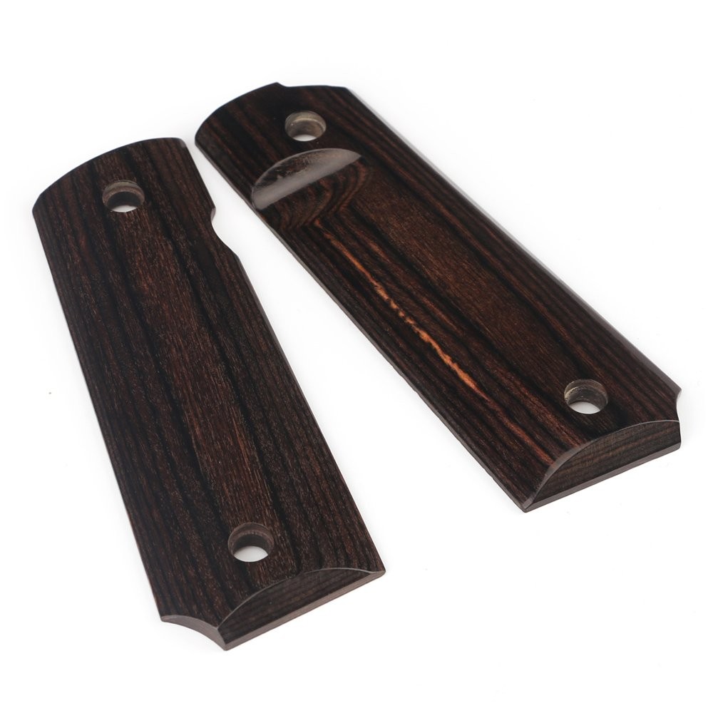 Cool Hand 1911 Full Size High Polished Dymond Wood Grips Mahogany H1-S-M