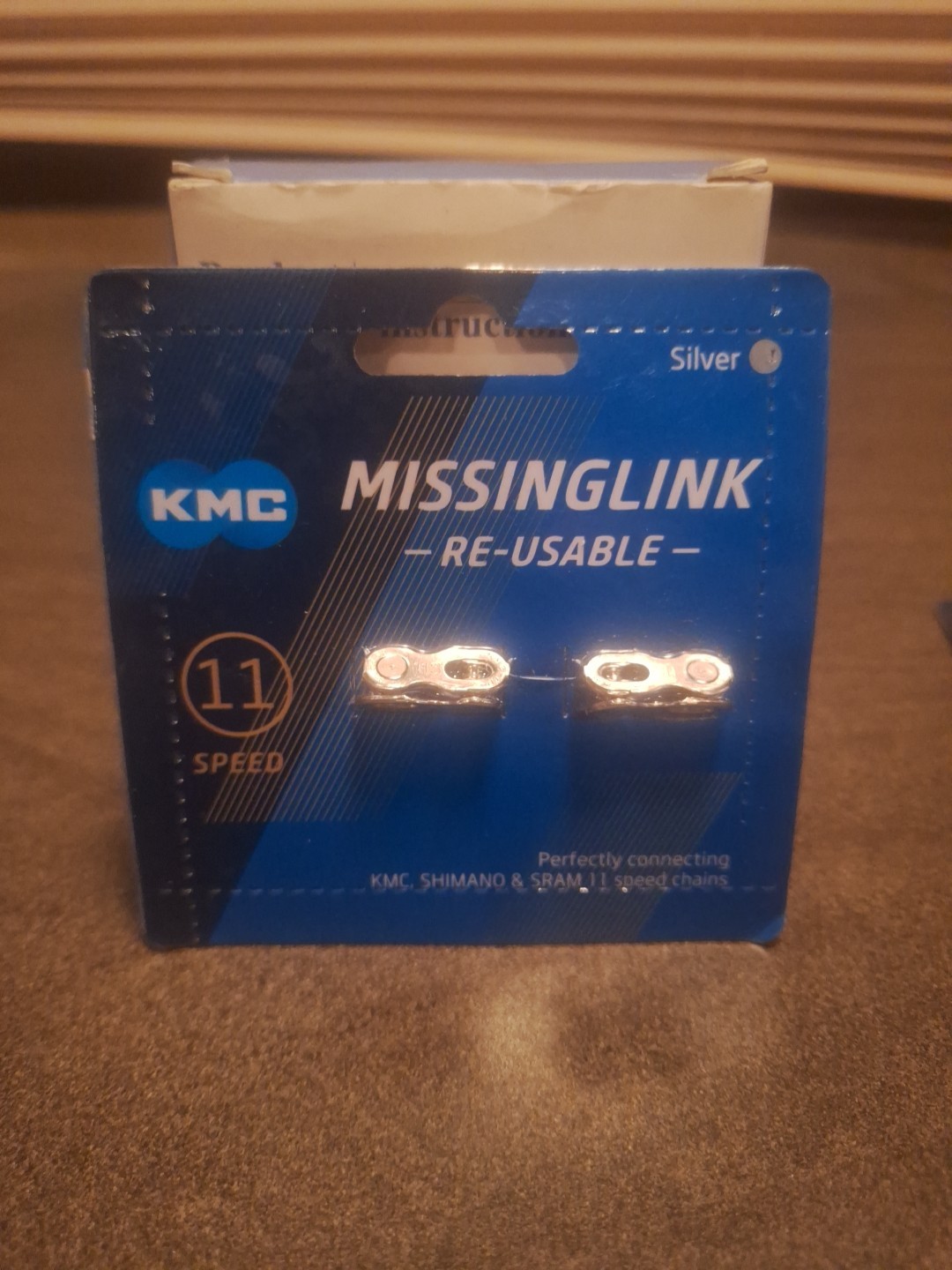 MissingLink 11 Speed Chain Master Link Fits KMC Shimano SRAM Chains, Silver