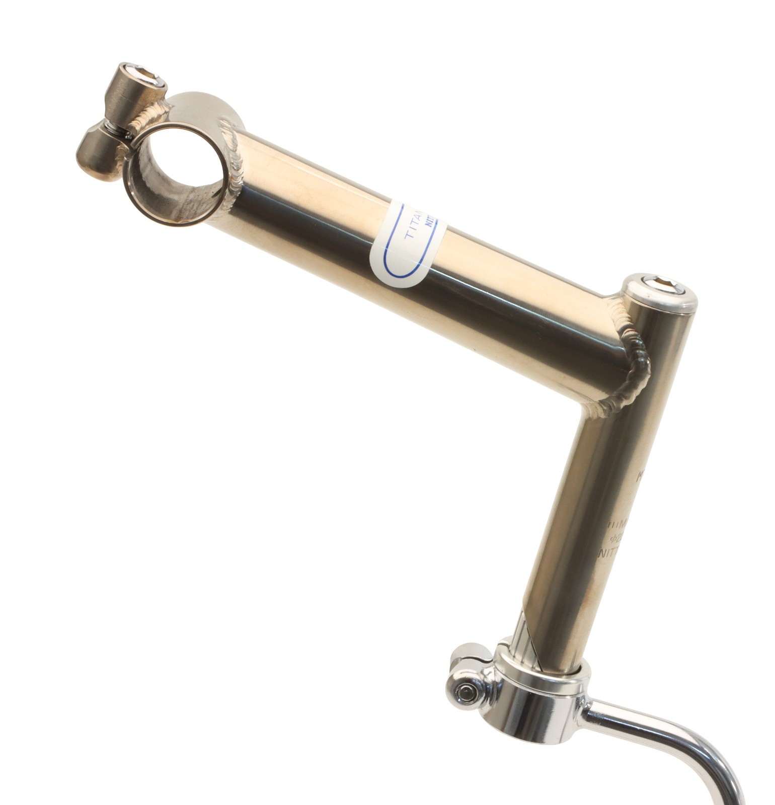 Nitto MT-100 1″ Titanium Quill Stem 140mm 25.4mm Clamp Silver 110° Rare NEW NOS