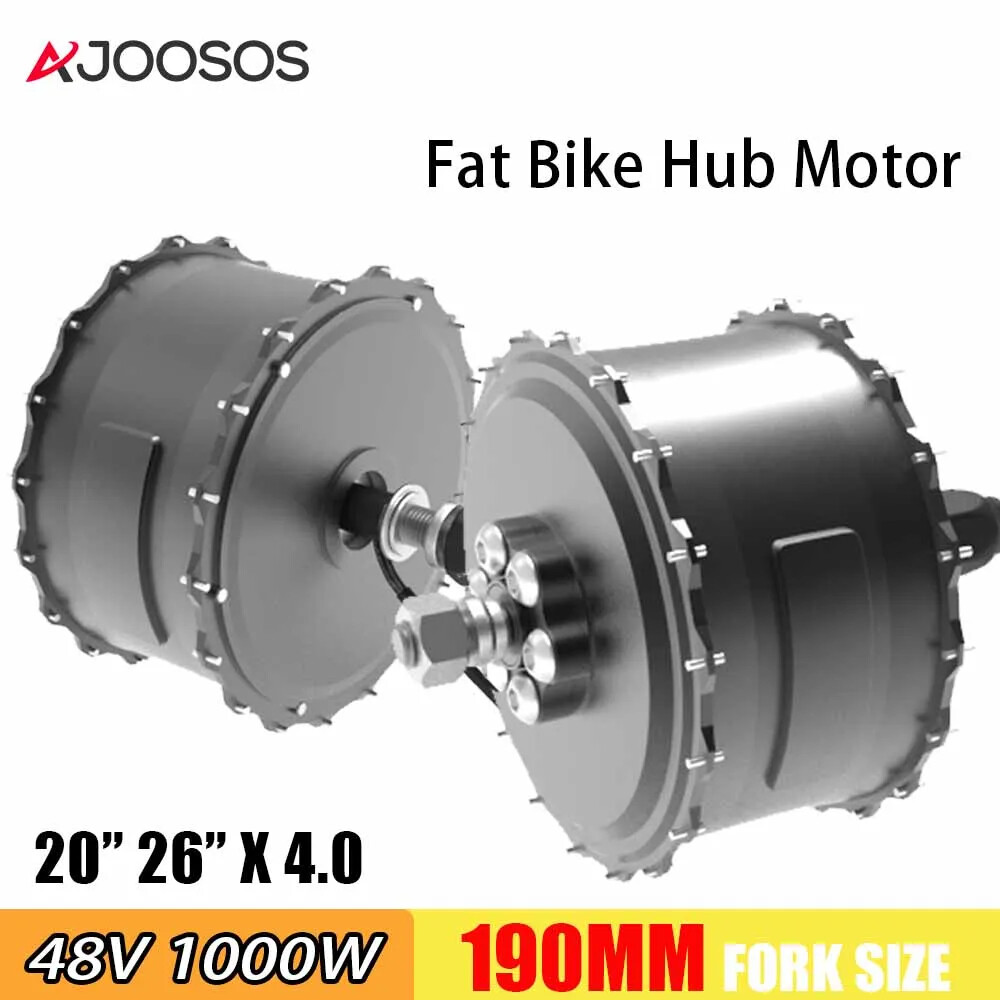 48V 1000W Fat Tire Freewheel Rear Hub Motor for Snow E-bike 20/26er Wheel